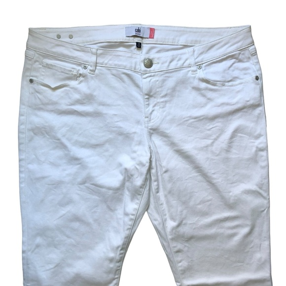 CAbi jeans soft white denim slim boyfriend fit size 16 - Picture 4 of 15
